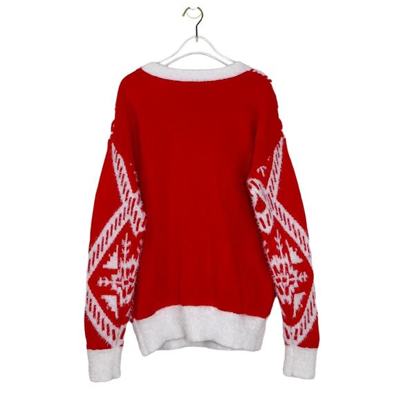 Holiday Time Red Merry Christmas Sweater Ugly Christmas Sweater Small - Picture 2 of 9